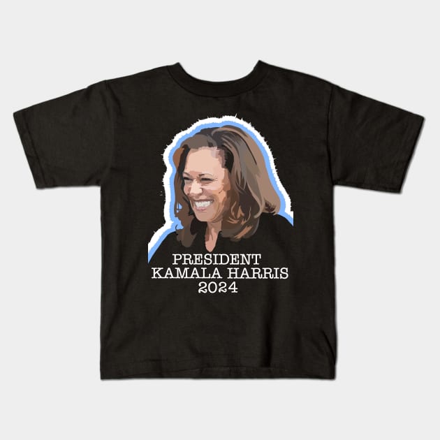 KAMALA HARRIS 2024 Kids T-Shirt by SignsOfResistance